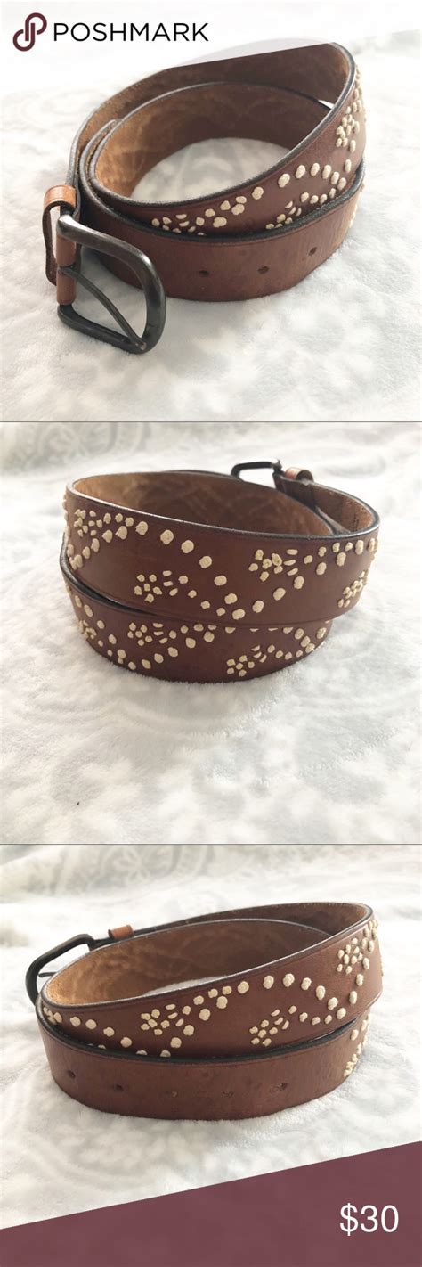 Abercrombie And Fitch Brown Leather Boho Belt Size S Leather Boho Belts Belt Size