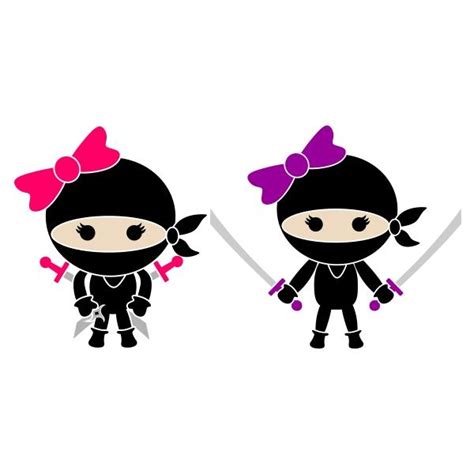 Ninja Girl Cuttable Design Apex Designs And Fonts