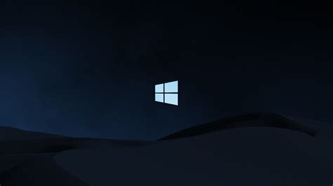 Microsoft windows logo, windows 10, wooden surface, laptop, lighting equipment. 1600x900 Windows 10 Clean Dark 1600x900 Resolution ...