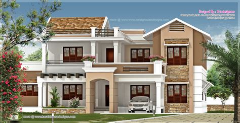 New Villa Exterior Design In 3740 Sqfeet House Design Plans