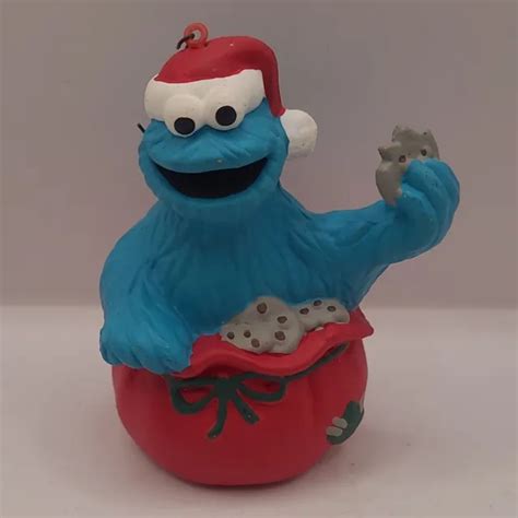 Vintage Sesame Street Muppets Jim Henson Cookie Monster Christmas