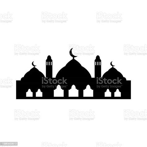 Mosque Silhouettes Mosque Icon Mosque Vector Stock Illustration