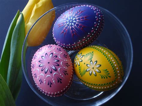 Easter Eggs Traditional Polish Eggs Waxembossed By Eggstrart 3995