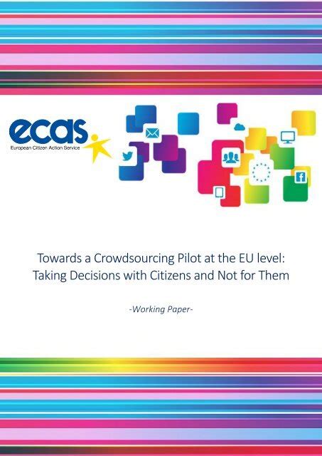 Towards A Crowdsourcing Pilot At The Eu Level Taking Decisions With