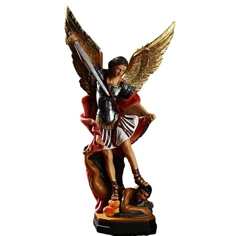 Buy Tlm Toys San Miguel Arcangel Statue St Michael San Miguel Arcangel Colored Statue San