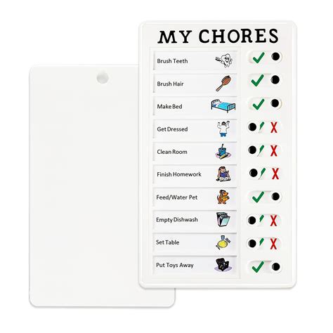 Buy Chore Checklist Slider Chores Chart for Adult, Portable Checklist