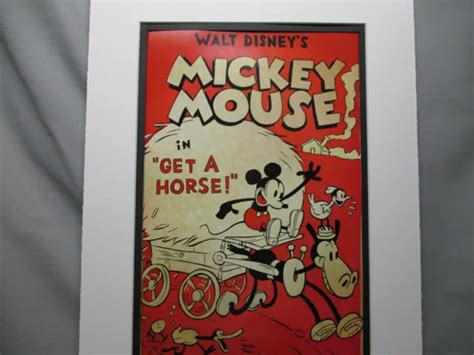 Disney Movie Poster Mickey Mouse In Get A Horse 2013 Walt Disney