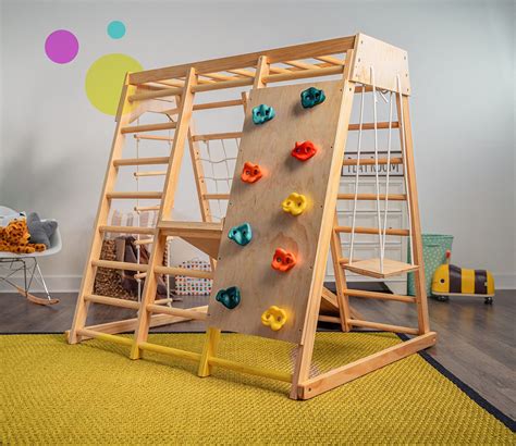 Avenlur Indoor Playground Jungle Gym Kids Toddlers Wooden Climber