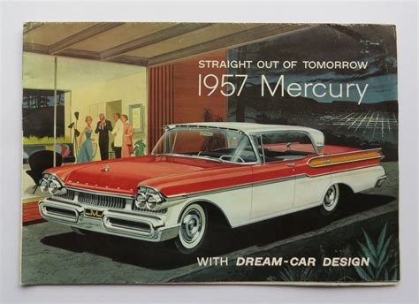 1957 Mercury Full Line Brochure Montclair Monterey Wagons Cruiser