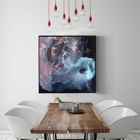 Modern Wall Art Ink Painting Print Marble Wall Decor Large Etsy