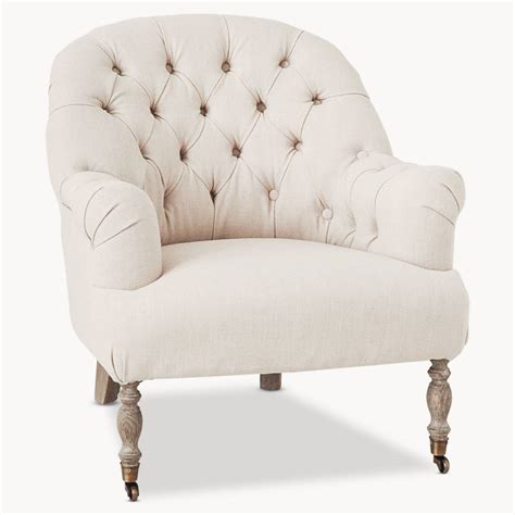 Linen armchairs, linen armchairs uk. Button Back Armchair - Natural Linen - Allissias Attic ...