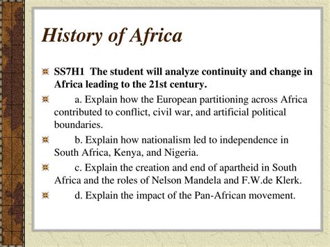 Ppt History Of Africa Powerpoint Presentation Free Download Id4178052