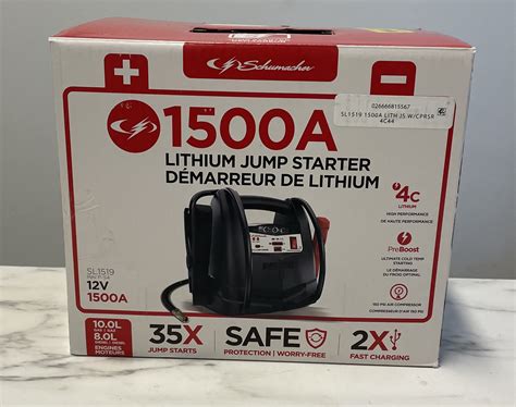 Schumacher Electric 1500A 12V Lithium Jump Starter for Sale in Las