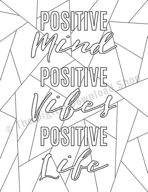 Discover and share positive quotes coloring pages. Pin on Color Me Quotes