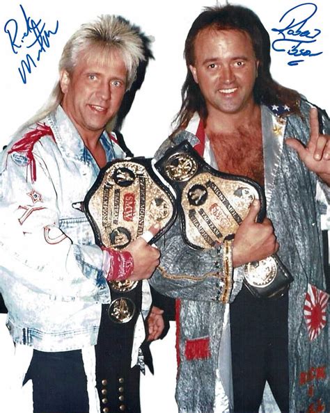 rock n roll express robert gibson and ricky morton blue or red ink pos the wrestling universe