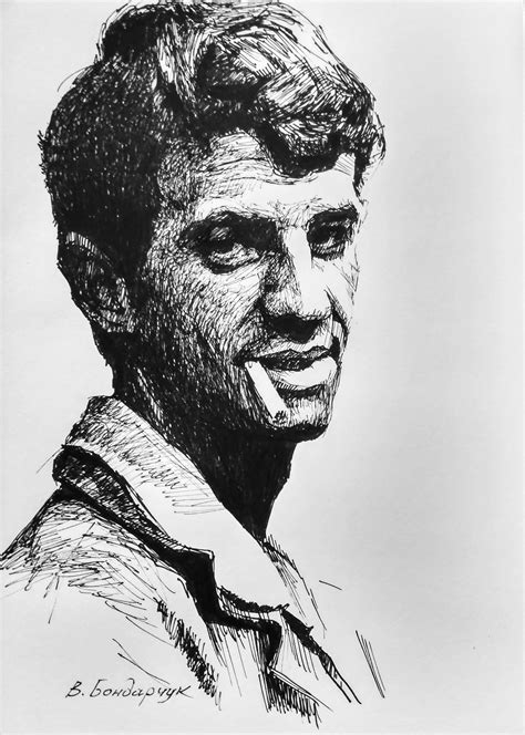Original Art Drawing Sketch Jean Paul Belmondo Actor Legend Handwork