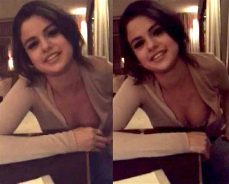 Selena Gomez Nip Slip On Snapchat