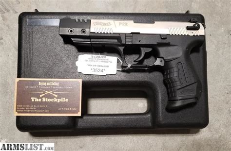 Armslist For Sale Walther P22 Extended Barrel Nickel Finish 22 Lr W