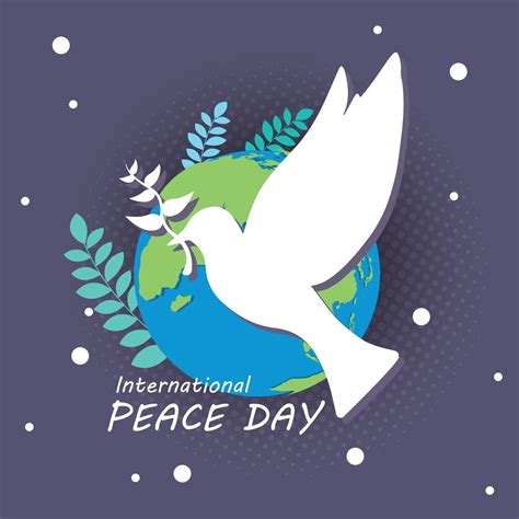 International Peace Day Illustration Concept Present Peace World