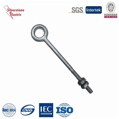 Hot Dip Galvanized Drop Forged Us Type G Lifting Long Eye Bolt