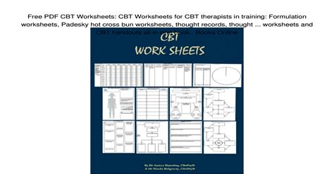 Free PDF CBT Worksheets: CBT Worksheets for CBT therapists in training: Formulation worksheets ...