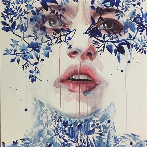 Retratos Y Flores Pinturas De Agnes Cecile Arte Feed