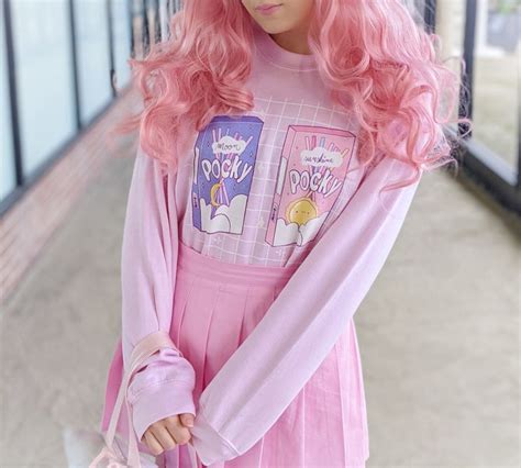 Kawaii Clothing Pocky Kawaii Fairy Kei Sweatshirt Kawaii Etsy
