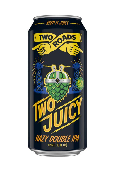 Two Juicy Hazy Double Ipa Two Roads Brewing