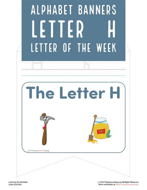 Letter H Banners Letter Activities Lettering Banner Letters