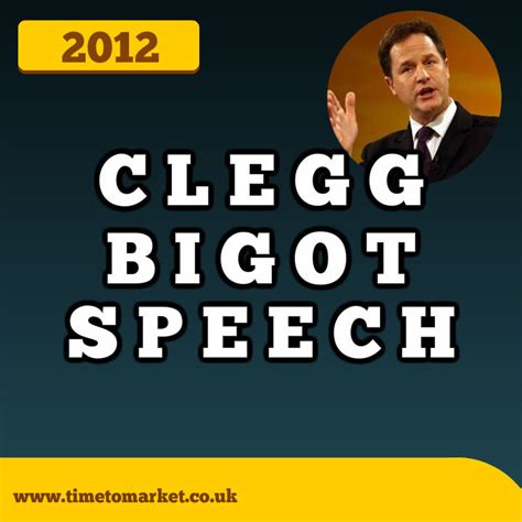 Bigot Speech Spells Trouble For Calamity Clegg Same Sex Marriage Speech