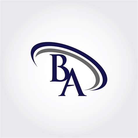 Show off your brand's personality with a custom letter logo designed just for you by a professional designer. Monogram BA Logo Design By Vectorseller | TheHungryJPEG.com