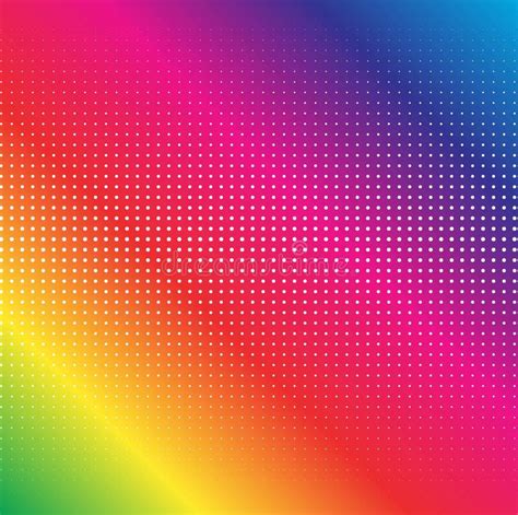 Abstract Rainbow Background With Dots Stock Vector Illustration Of