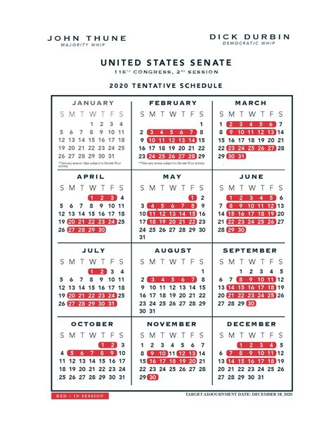 2024 Senate Calendar Hilary Kassandra