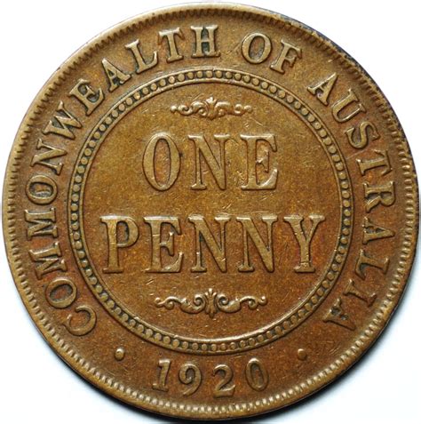 1920 Australian Penny Main Page Tdk Apdc Resource Website