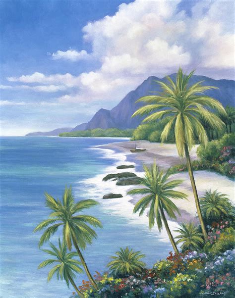 Tropical Paradise 2 Painting By John Zaccheo