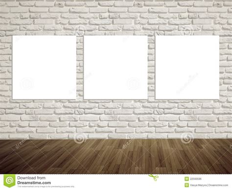Modern Art Gallery Empty Picture On The Wall Royalty Free