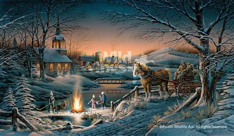 Terry Redlin Hand Signed And Numbered Limted Master Canvas Edition