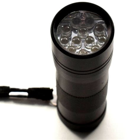 Hqrp 365 Nm 12 Led Ultra Violet Blacklight Uv Flashlight Torch Light 887774073597 Ebay