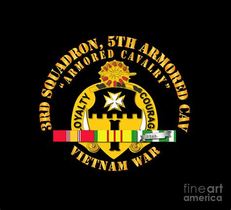 Army 3rd Squadron 5th Armored Cav W Svc Digital Art By Tom Adkins