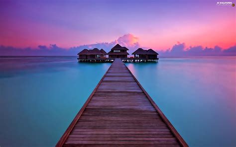 Pier Maldives Boutique Hotels Tropical Great Sunsets Sea For