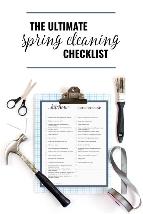 The Ultimate Spring Cleaning Checklist Domestically Creative