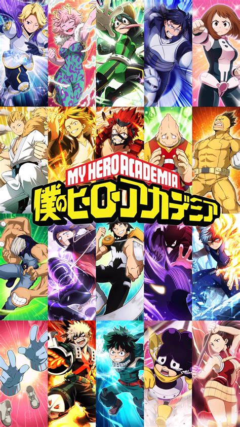 I Made This Phone Wallpaper Of Class 1 A Using The Smash Rising Art Work Rbokunoheroacademia