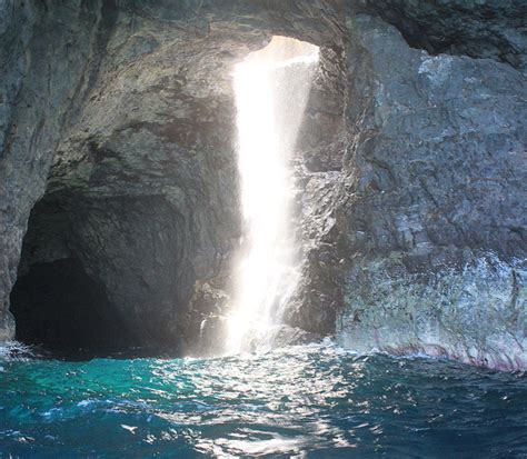 Na Pali Sea Cave Waterfall Flickr Photo Sharing