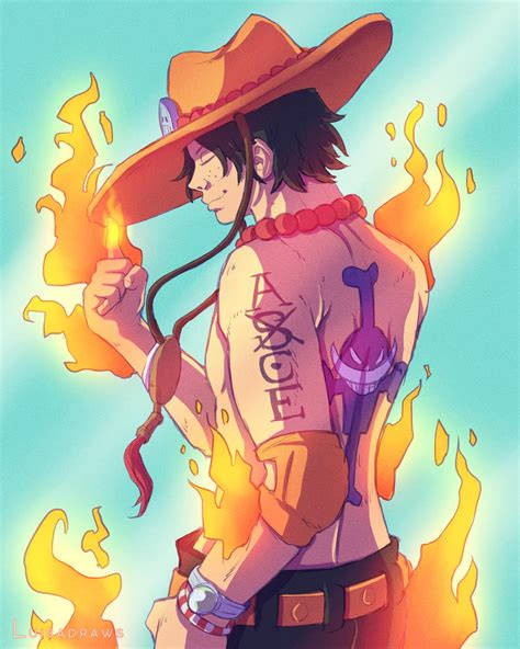 Ace One Piece Fanart One Piece Ace Etsy View And Download This