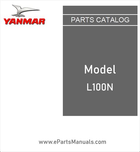 Yanmar L100n Parts Catalog Manual Agri Parts Manuals And Catalogs