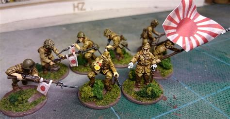 Late Night Painting Bolt Action Imperial Japanese Army Command I