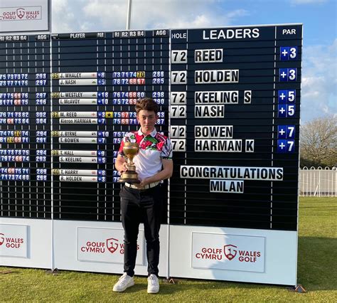 Milan Reed Wins 2023 Welsh Mens Open Stroke Play At Southerndown Gc