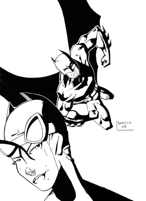 Batman Black And White By Dangelodraw On Deviantart