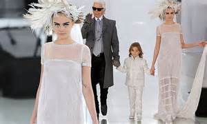 Cara Delevingne Is Ethereal In Wedding Dress At Chanel Show In Paris