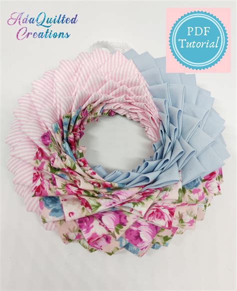 54 Designs No Sew Folded Fabric Wreath Ornament Pattern Keionkerilyn